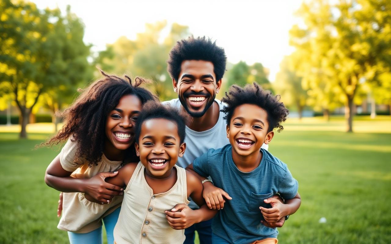 Family enjoying a Charlotte-area neighborhood park